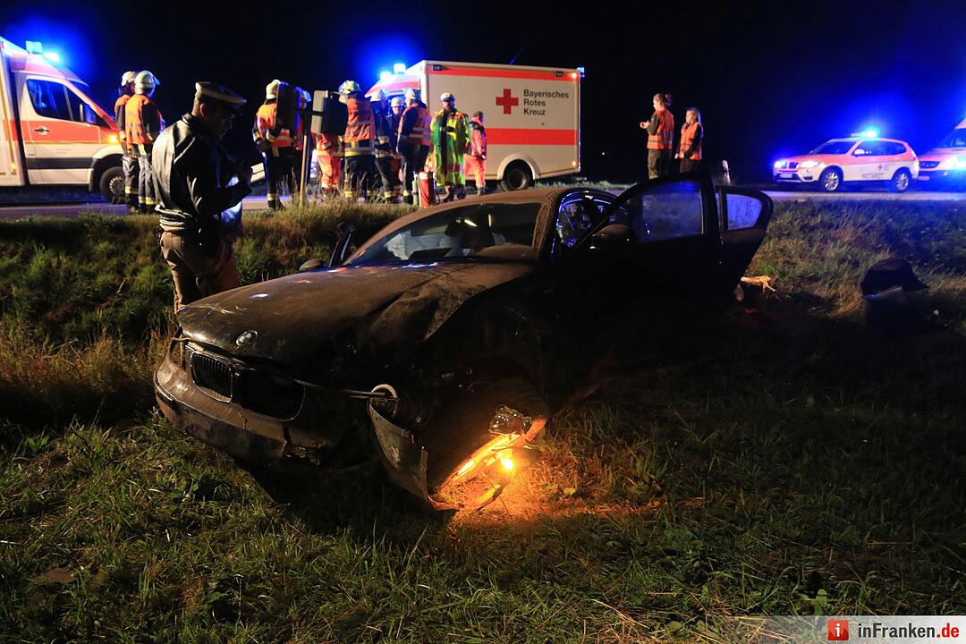 Unfall mit vier Verletzten bei Ebensfeld