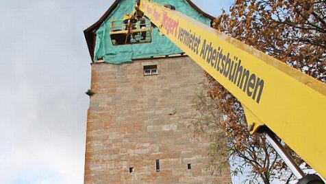 Jetzt kann am Jörgentor gearbeitet werden.  Foto: Thomas Malz