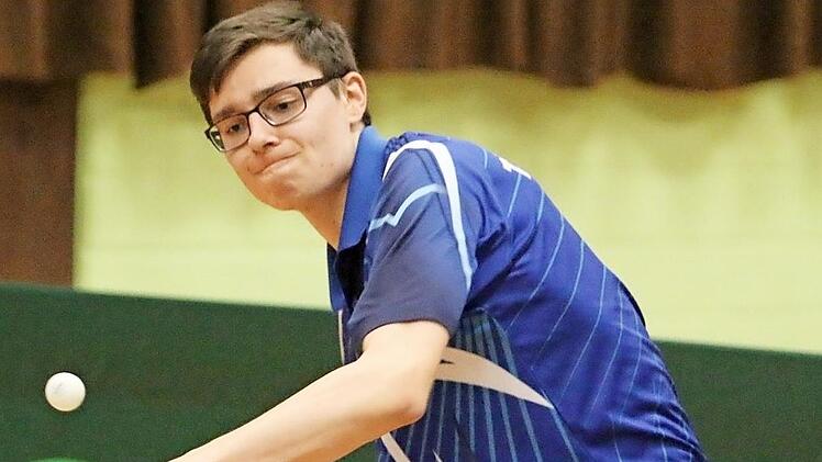 Der Wohlbacher Richard Schau war im Doppel mit Marc Seidler und in einem Einzel erfolgreich. Der TTC gewann mit 9:6 gegen den TSV Scherneck und steht vorzeitig als Meister fest. Foto: Horst Marr/Archiv