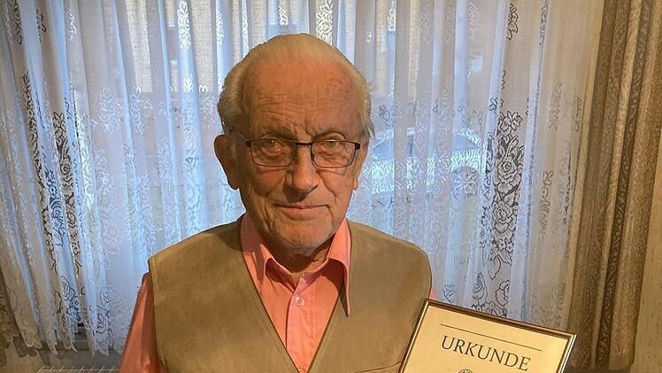 Wilhelm Jäger ist seit 70 Jahren Mitglied bei der Freiwilligen Feuerwehr Rupboden.