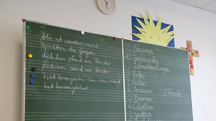 Probenarbeit in der Grundschule Wildenheid-Haarbrücken für "Compose Janácek" am 18. Februar im Landestheater CoburgFoto: Jochen Berger