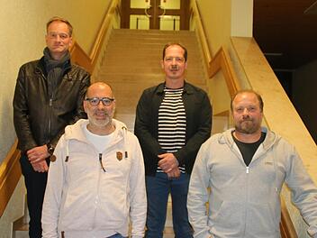 Der neue Vorstand des MSC-Sulzthal (von links): Vorsitzender Jochen Hesselbach, Schriftführer Bernhard Fischer, 2. Vorsitzender Michael Reitberger und Kassier Jürgen Tremer               .