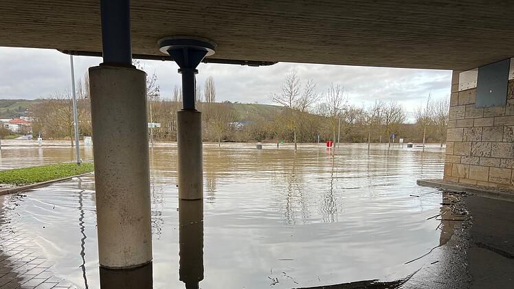Randersacker: Hochwasser flutet beliebtes Ausflugsziel "Mainlände"
