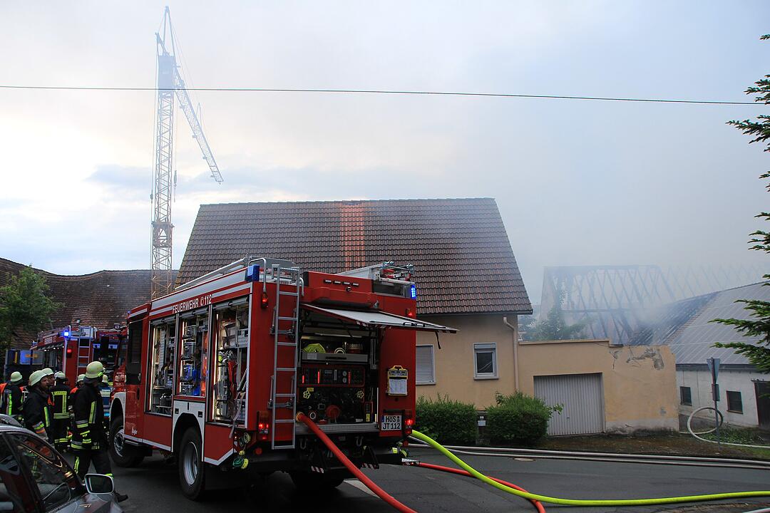 Großbrand im Kreis Erlangen-Höchstadt