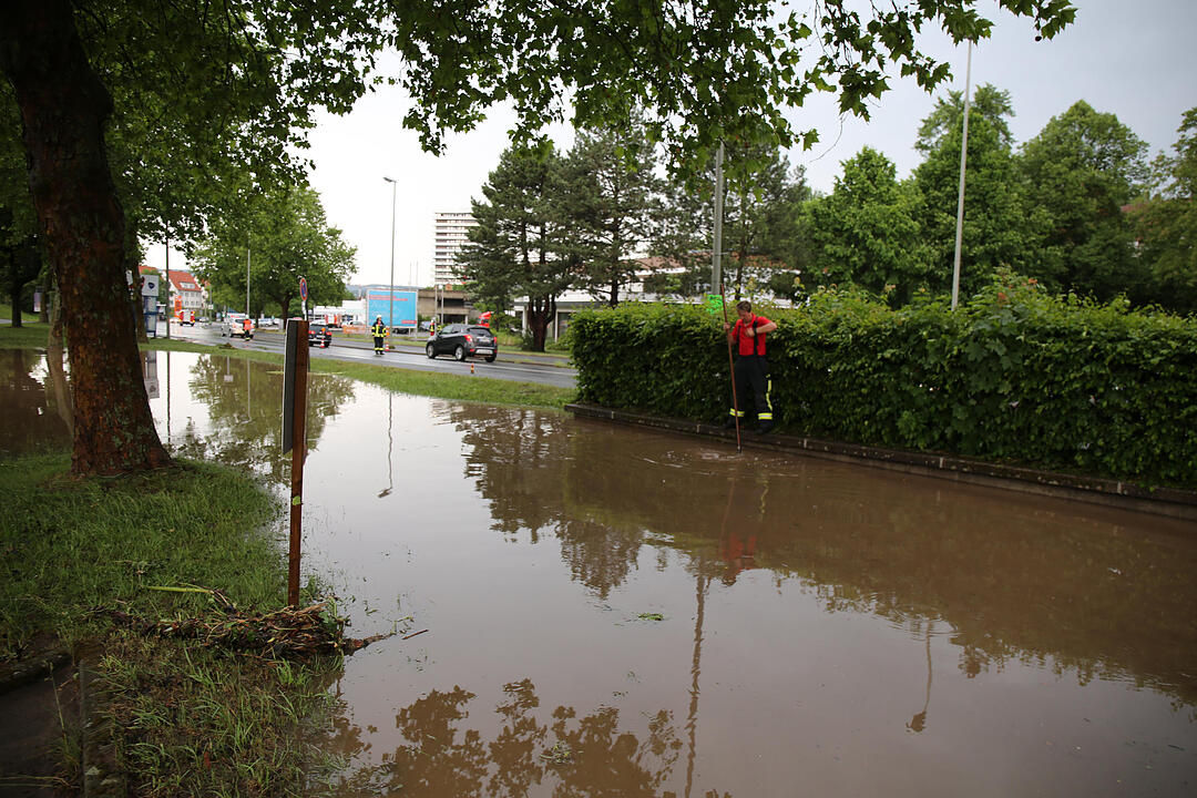 Unwetter: Überschwemmungen in Kulmbach und Kronach