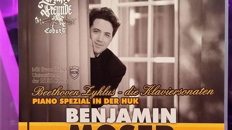 Bereits zum vierten Mal zu Gast bei den Coburger Musikfreunden: Benjamin MoserFoto: Jochen Berger