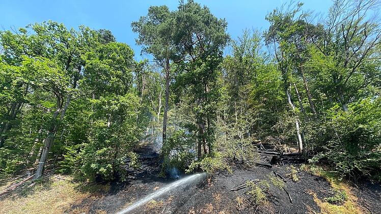 Waldbrand in Pflochsbach