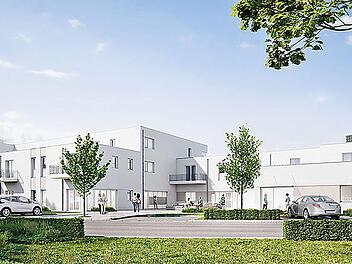 So soll die neue Wohnanlage in Heroldsbach aussehen Grafik: GBI