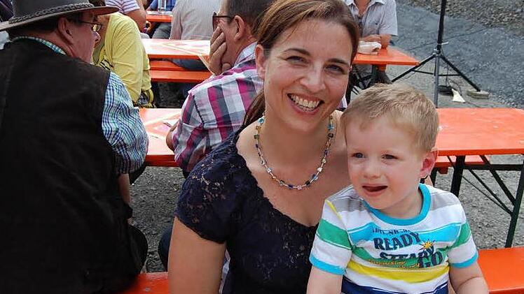 Anja Gräbner mit Neffe Paul