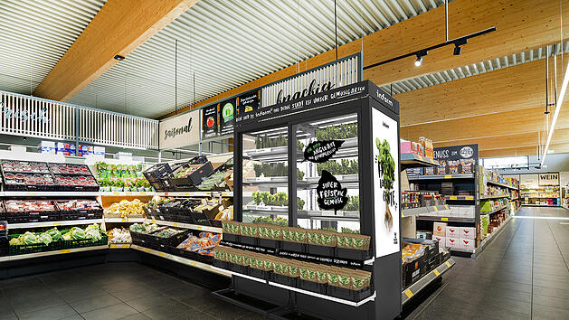 Indoor-Farming: ALDI SÜD und Infarm lassen frische Kräuter in Filialen wachsen