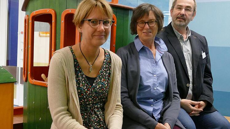 Das derzeitige Team der evangelischen Klinikseelsorge in der Ambulanz der Kinderklinik: Pfarrer Mathias Spaeter, Christina Kraatz und Ulrike Bergmann  Foto: Marion Krüger-Hundrup