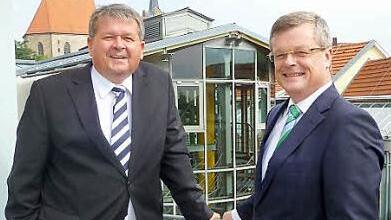 Vorstandsmitglieder Jürgen Möhrle (links) und Georg Feder.