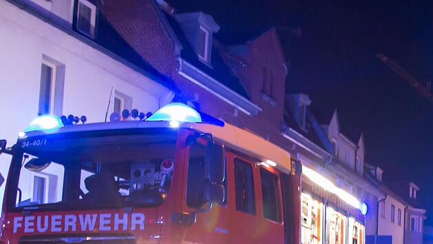 Feuerwehreinsatz in der Nacht