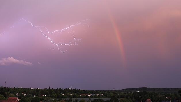Unwetter über Franken