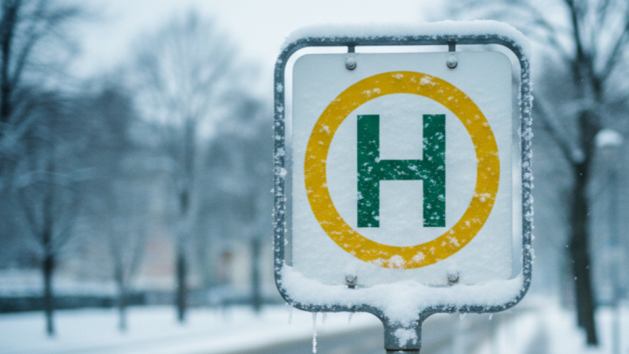 Schnee legt &Ouml;PNV im Landkreis Kitzingen lahm - Busfahrten eingestellt