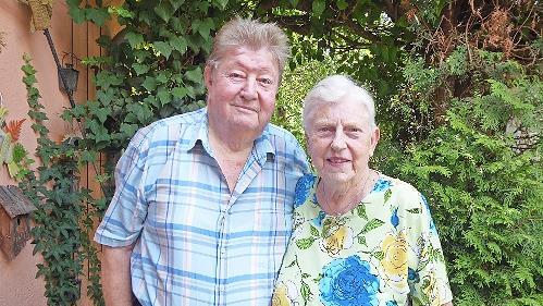 Das Jubelpaar Horst und Wilhelmine Fesselt feierte in Forchheim diamantene Hochzeit.