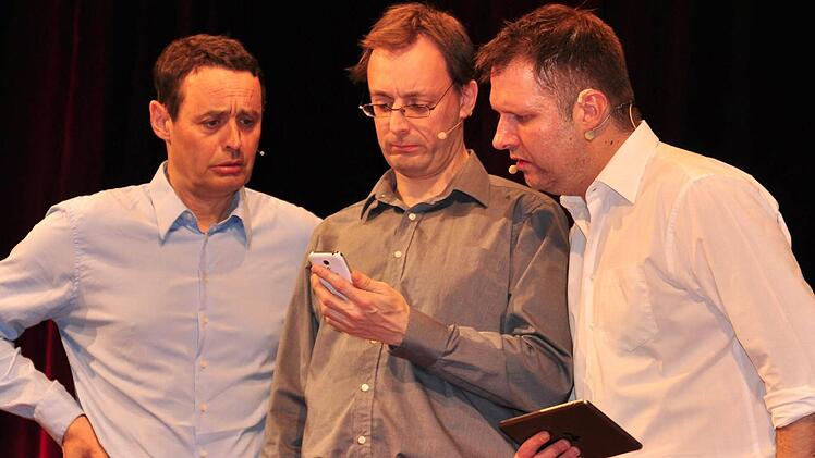 Das Trio auf der Haßfurter Bühne