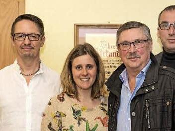 Ehrungen gab es beim TSV Bad Bocklet. Unser Bild zeigt von links Vorsitzenden Mario Samko, Carina Pratska, Robert Bauer und 2. Bürgermeister Andreas Sandwall. Foto: Björn Hein