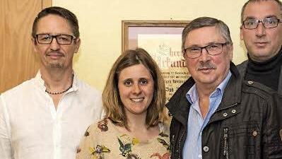 Ehrungen gab es beim TSV Bad Bocklet. Unser Bild zeigt von links Vorsitzenden Mario Samko, Carina Pratska, Robert Bauer und 2. Bürgermeister Andreas Sandwall. Foto: Björn Hein