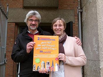 Pastoralreferent Hubertus Lieberth und Pfarrerin Dorothea Münch laden zur Erlöserkirche ein. Fotos: Marion Krüger-Hundrup