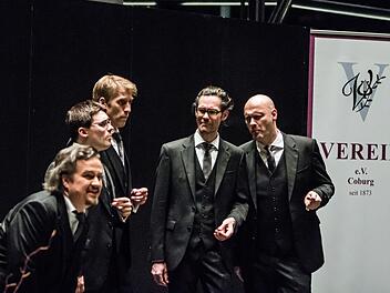 Vielseitig und brillant: Das Vokalquintett "Amarcord" aus Leipzig begeisterte vor zahlreichen Zuhörern in Coburg.Foto: Jochen Berger