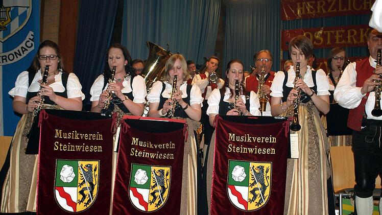 Der Musikverein Steinwiesen bot auch bei seinem 25. Osterkonzert Musik vom Feinsten. Foto: Susanne Deuerling