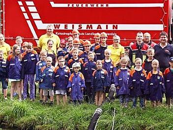 Teilnehmer und Helfer am Jugend-Sommerferien-Programm der Feuerwehr Weismain Foto: Markus Dück