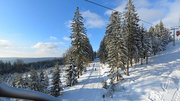 Foto Wintersport Ski Langlauf im Fichtelgebirge am Ochsenkopf  Wintesport im Fichtelgebirge am Ochsenkopf  von fichtelsonne