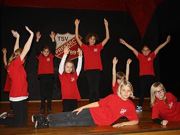 Die Mini-Crazy-Dancers des TSV Presseck. Fotos: Gerd Leinfelder