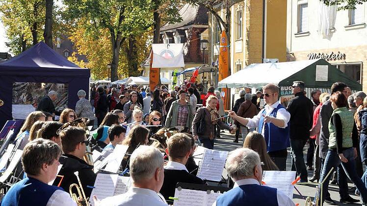 In der Flaniermeile Lindenallee konnte eingekauft und gegessen werden, und dies alles mit musikalischer Umrahmung bei strahlendem Sonnenschein. Fotos: Bertram Wagner