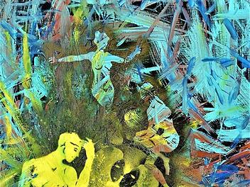 Alexander Czoppelt hat den "Abgründigen Traum" gemalt. Repros: FT