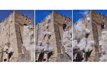 Mittelalterlicher Turm in Rom st&uuml;rzt ein