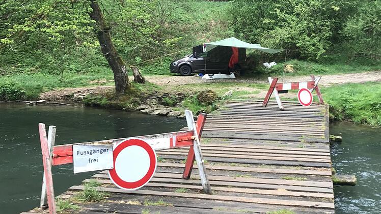 Der Wölmer Steg bei Behringersmühle gilt unter Freiluft-Liebhabern als Geheimtipp. Foto: Mathias Kraus/privat