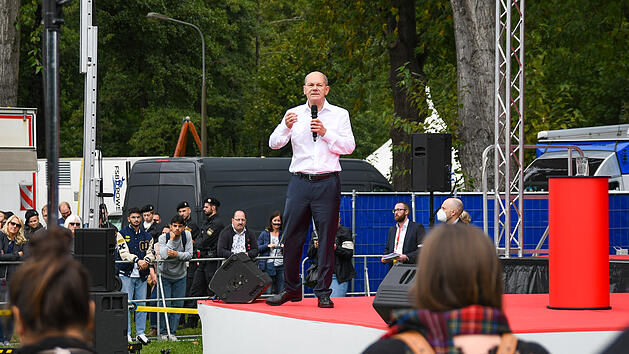 Bundestagswahl Nürnberg: olaf Scholz attackiert FDP