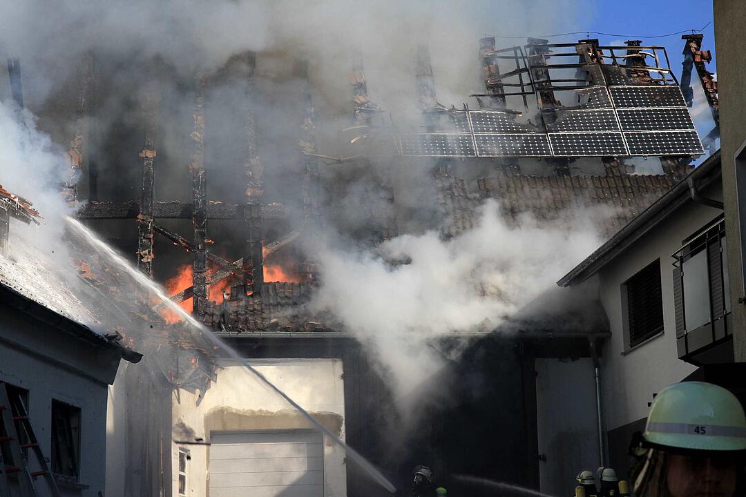 Brand in Schweinestall in Herzogenaurach