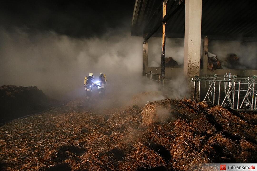 Hoher Schaden bei Stallbrand bei Nüdlingen