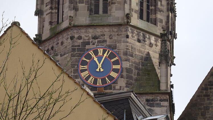 Uhr am Turm der Coburger MorizkircheFoto: Jochen Berger