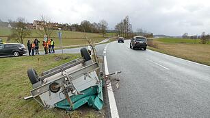 Erste Sturmschäden in Franken