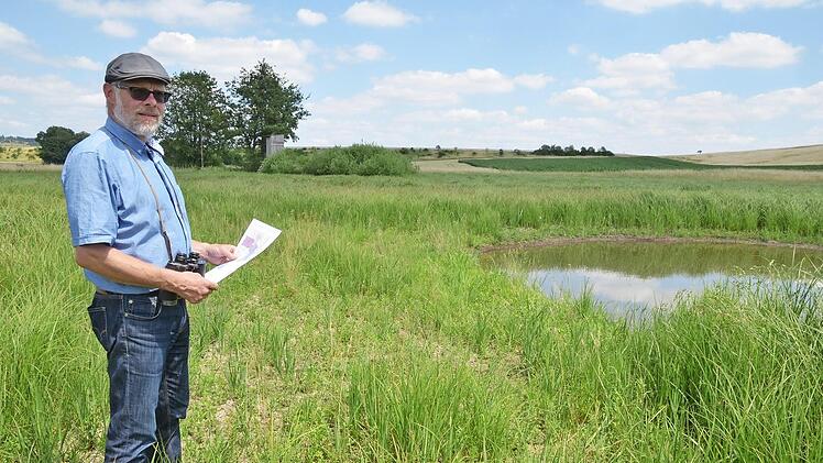 Frank Reißenweber 2018 als Geschäftsführer des Landschaftspflegeverbandes bei der Öffentlichkeitsarbeit. Foto: CT Archiv / Rainer Lutz