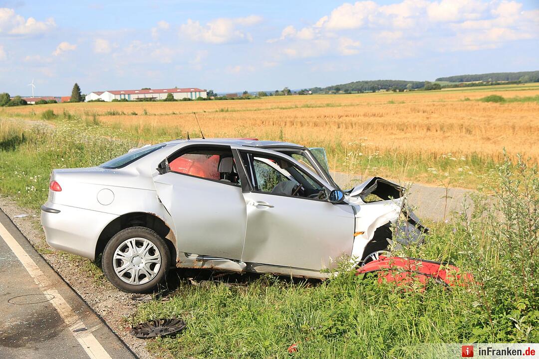 Schwer Unfall auf B470 bei Dachsbach