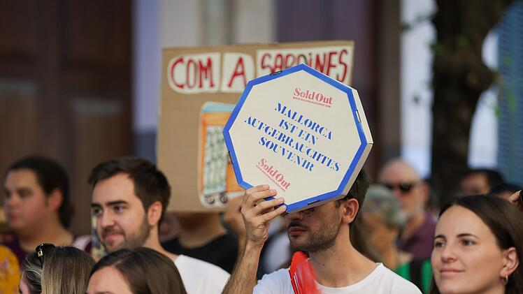 Protest gegen den Massentourismus auf Mallorca