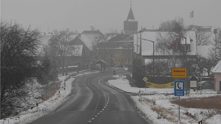 Trügerische Winteridylle in Biebelried. Es drohen nachträgliche Zahlungen von Straßenausbaubeiträgen. Foto: Gerhard Bauer
