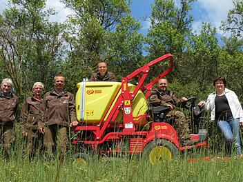 Das Team mit Chefin (von links): Wolfgang Miller, Bernd Neubig, Winfried Gigla, Gerhard Schmitt, Stefan Patricia Schießer Foto: Doris Bauer