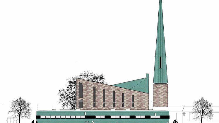 So präsentiert sich der Anbau an die St. Michael Kirche zum Martin-Luther-Weg hin. Foto: Landeskirchliches Baureferat