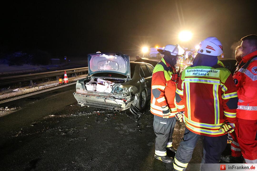 Mehrere Fahrzeuge an Unfall auf A72 beteiligt