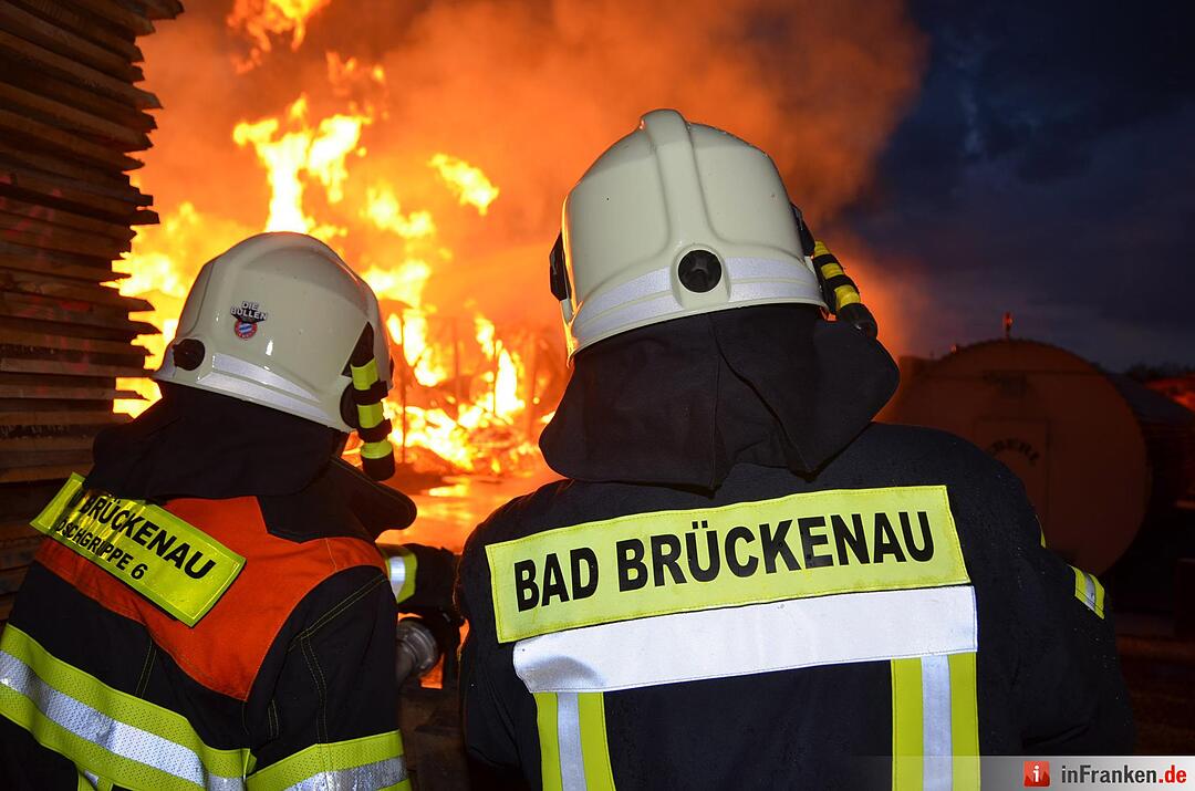 Brand im Sägewerk Untererthal