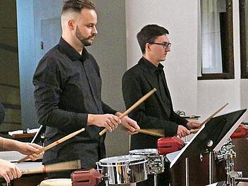 Das Percussion-Ensemble der Hochschule für Musik in Nürnberg bei einem Konzert der vergangenen Jahre