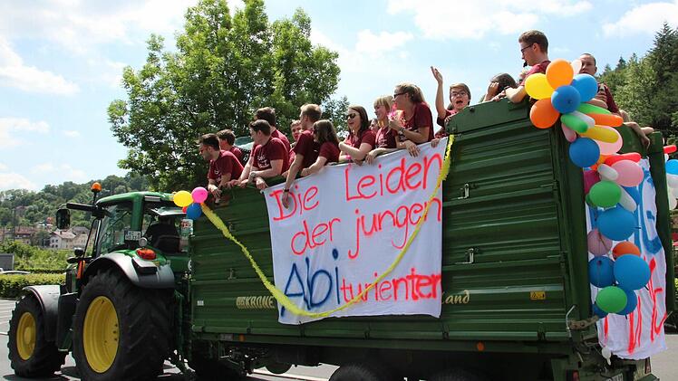 Die Kronacher Abiturienten feierten. Foto: Marco Meißner