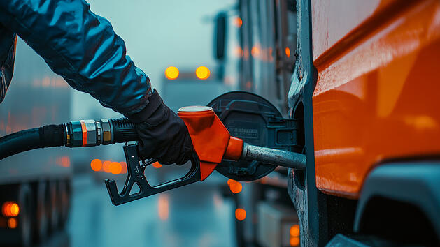 Lkw, Tank, tanken, Diesel