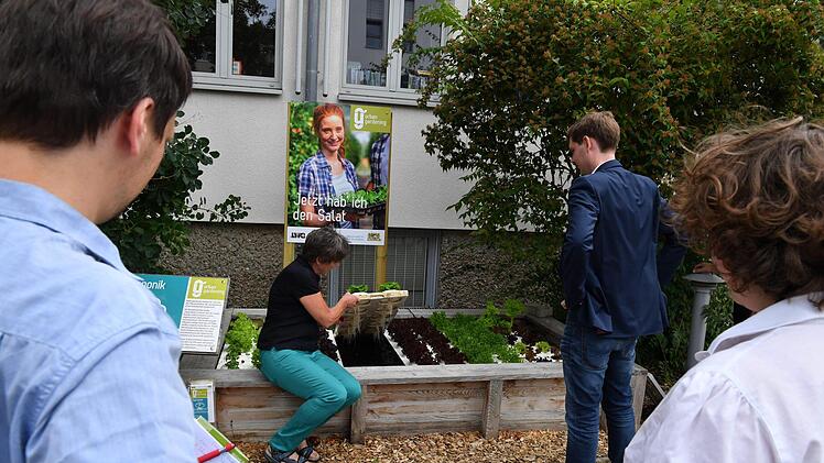 Einweihung Demonstrationsgarten der LWG am Schillerplatz 15. Foto: Ronald Rinklef